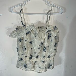 American Eagle Ruffled Tank